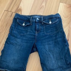 cute longer jean shorts